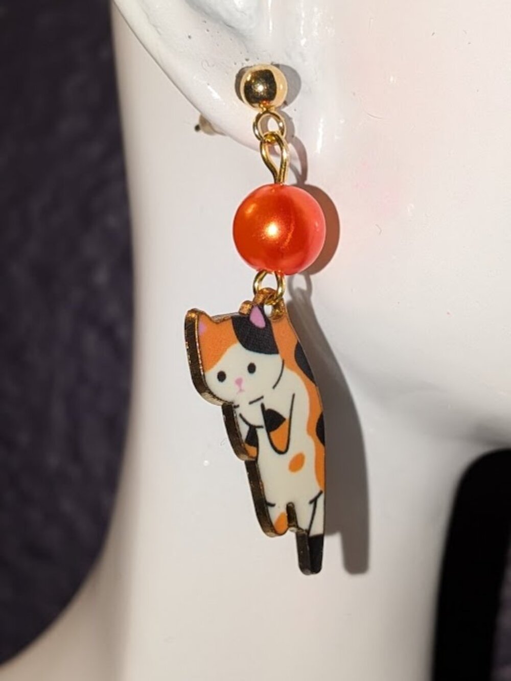 Calico Cat Earrings